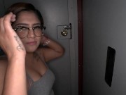 Preview 2 of Shy Latina has first Gloryhole adventure