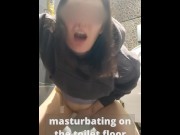 Preview 4 of Crazy squirt in a public toilet at a gas station (with the words)