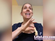 Preview 1 of Lelu Love breaking down during colonoscopy prep week in between sexy & fun behind the scenes action