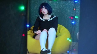 Ryuko Matoi got laid with her Teacher - Cosplay Anime Amateur Spooky Boogie HD