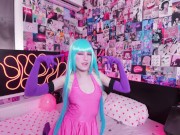 Preview 2 of ME! ME! ME! Cosplay Hentai Girl Jumping with Dildo | Sofia Sey