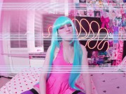 Preview 3 of ME! ME! ME! Cosplay Hentai Girl Jumping with Dildo | Sofia Sey