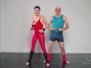 Preview 1 of TEASER: Cockfit workout - Charlie Forde & Woody Alyx. Full video on Premium
