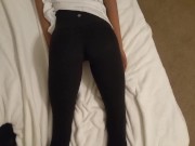 Preview 2 of Just a Doll laying there in size 0 yoga pants