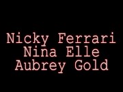Preview 1 of Nicky Ferrari, Nina Elle N In Lesbian Threesome!