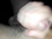Preview 6 of JERKING OFF HAIRY BIG COCK CUMSHOT MOANING ORGASM CUMMING ON STOMACH