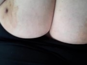 Preview 2 of Playing with my huge tits.