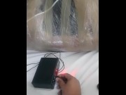 Preview 2 of Real Bdsm - Mummified being tortured by electric shocks - Electro Torture