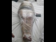 Preview 6 of Real Bdsm - Mummified being tortured by electric shocks - Electro Torture