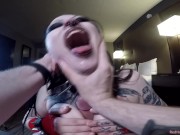 Preview 3 of Busty goth slut Kat Black lets me use her holes for the night