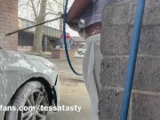 Preview 5 of Tessa Tasty gets Wet and Wild at the CarWash