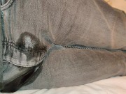 Preview 1 of Pissing my Jeans in the Bed