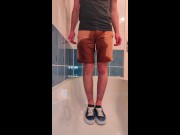 Preview 2 of Piss Brown Shorts And Warm Shower