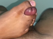 Preview 2 of went to the crib after school and had amazing toejob from  soft ebony feet