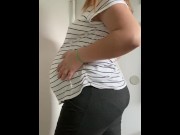 Preview 5 of 9 months pregnant sfw tease