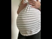 Preview 6 of 9 months pregnant sfw tease