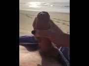Preview 3 of A slutty French vacationer make me cum on the beach