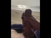 Preview 4 of A slutty French vacationer make me cum on the beach