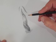 Preview 5 of Drawing a sexy Vagina. Porn art Video number 1