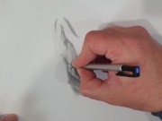 Preview 6 of Drawing a sexy Vagina. Porn art Video number 1