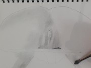 Preview 4 of Drawing a vagina and panties porn art video number 2