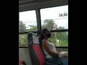 Preview 1 of me masturbo en el transporte publico y ella me mira