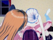 Preview 5 of Futa Alice and Erina fuck Sakaki Ryoko in a threesome - Food Wars Hentai