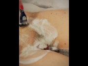 Preview 2 of I shave my pussy with razor