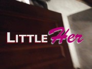 Preview 1 of Schoolgirl Fingering in Public Bathroom by LittleHer