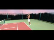 Preview 2 of Sex with the tennis coach at the tennis court