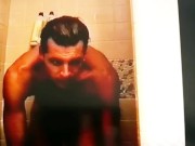 Preview 1 of Famous Male Nude Celebrities XXX CELEBRITY SOLO SEX TAPE - CAUGHT SUPERMODEL CORY SHAVING IN SHOWER