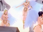 Preview 2 of Crossing Lust Part 2 - Hentai Angel Kassandra And Ahri BLowjob!!