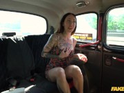 Preview 1 of Fake Taxi Tattooed babe seduces the taxi driver by showing off her tattooed body