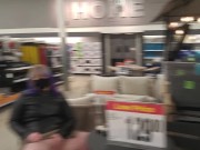 Preview 3 of Milf almost caught rubbing pussy in store