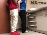 Preview 4 of (Sneaky Work Sex) Thug fucks Nurse in Doctors Office on her lunch break
