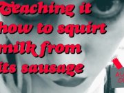Preview 2 of Teaching the pig how to squirt milk from its sausage ITS MY VOICE PITCHSHIFTED