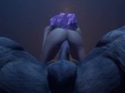 Preview 6 of Perfect Big BOOBS Bitch Fucking with Big Cock Monster | 3D Porn Wild Life