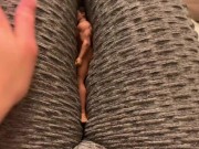 Preview 4 of Giantess Leggings thigh and ass crush