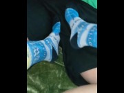 Preview 3 of Footjob with my swisher socks 🧦 👣🤤🤤💦💦🤤🤠🤠