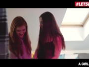 Preview 2 of AGirlKnows - Jia Lissa Russian Redhead Seduced And Fucked By Lesbian Girlfriend - LETSDOEIT