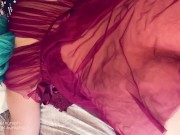 Preview 5 of GF browses TikTok while I enjoy her pussy. Green-haired cutie with a round Ass!