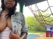 Preview 2 of Solo Female Public Masturbation