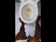 Preview 6 of PISSING IN TOILET/Peeing in his Bathroom/Twink piss on a toilet/Piss Sex Addict