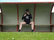 Preview 5 of Risky Exhib After Match, Pissing and Cum