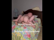 Preview 4 of Hotwife fucks bull on vacation while her man waits outside - sloppy seconds