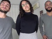 Preview 3 of Moroccan teen Lily gets A LOT OF COCKS for her gangbang