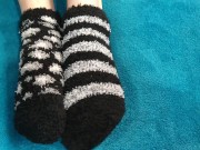 Preview 1 of Fuzzy ankle sock tease