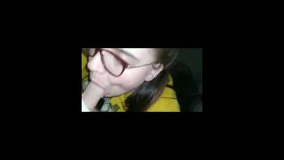 Sucking Dick in my new glasses (real moan and gag)
