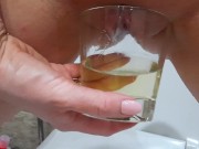 Preview 6 of Piss in mouth and pee drinking - compilation