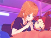 Preview 1 of Ajisai no Chiru Koro Ni 3some with anime cosplay [3d hentai uncensored]